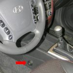 Hyundai Santa Fe manuális váltózár (fotó)