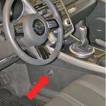 Mazda CX-7 manuális váltózár (fotó)